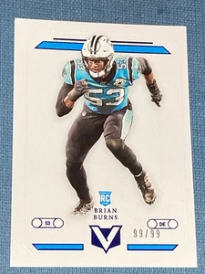 E478 99/99 2019 Panini Chronicles Vertex Blue Brian Burns Rookie RC New York - Picture 1 of 2