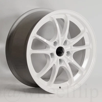 (set of 4) Mugen MC10 17x9 +35 5x114.3 White - Image 1 of 3