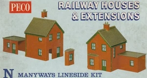 Peco NB-14 Detached Houses (2) & Extensions Kit N Gauge (pre-coloured) BNIB (w) - Picture 1 of 3