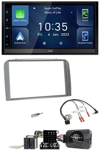 JVC DAB Bluetooth Lenkrad USB 2DIN Autoradio für Alfa Romeo 147 GT 2007-2010 sil - Bild 1 von 11