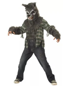 California Costumes Halloween Howling At The Moon Brown Werewolf Child Size Lg - Picture 1 of 5