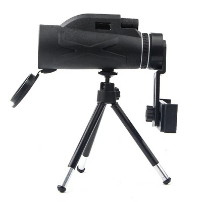 HD 80X100 Monocular Starscope Zoom Lense Telescope with Tripod Phone Holder - Image 1 of 4