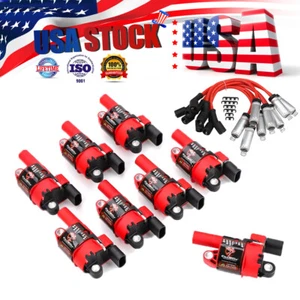 8 Ignition Coil + Wires For Chevy Silverado 1500 Tahoe GMC Sierra 5.3L D514A NEW - Picture 1 of 11