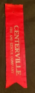 Nastro souvenir Centerville SOUTH DAKOTA 1916 VIGILI DEL FUOCO POMPIERE SD - Foto 1 di 2