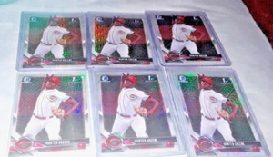 (3) 2018 Bowman Rifrattore mojo cromato RC Hunter Greene Cincinnati Reds BCP48 - Foto 1 di 1