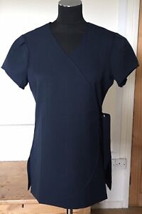 LA BEEBY ! SIZE 12 ! NEW & TAGS ! NAVY SALON / HAIRDRESSER / THERAPIST TUNIC TOP