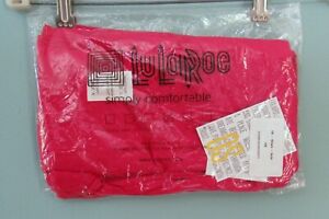 LULAROE ONE SIZE SOLID RED LEGGINGS SIZE OS NEW