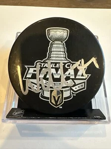 2018 Stanley Cup Finals Signed William Karlsson VEGAS GOLDEN KNIGHTS PUCK JSA - Picture 1 of 3