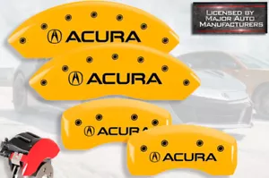 2022-2024 "Acura" MDX Front + Rear Yellow MGP Brake Disc Caliper Covers 4pc Set - Picture 1 of 10