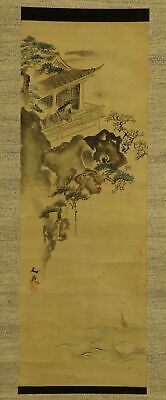 JAPANESE HANGING SCROLL ART Painting Sansui Landscape Tani Buncho  #E8952 • 51.69$