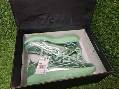 ZAPATOS PARA CORRER REEBOK CARDI B #HR0449 CUERO VERDE MENTA PARA MUJER TALLA 7 CON CAJA. Foto 1 de 4