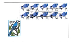 US FDC # 3053 20c Blue Jay Serpentine ????????? 1995, BOOKLET KANSAS CITY MO - Picture 1 of 1