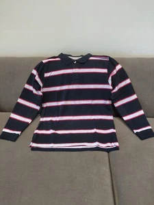 FADED GLORY Boys' Multi 100% Cotton Long Sleeve Polo Shirt, size XL 14/16 - Picture 1 of 5