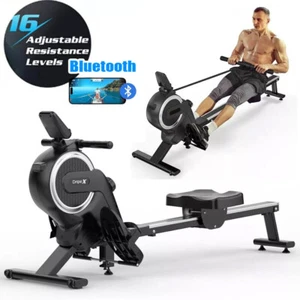 Magnetic Rowing Machine Rower w/ LCD Monitor Home Gym Fitness Cardio Workout - Picture 1 of 10