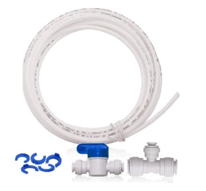 Kit de instalación de tubos para fabricante de hielo 1/4" ósmosis inversa, filtros de agua para refrigerador - Imagen 1 de 2