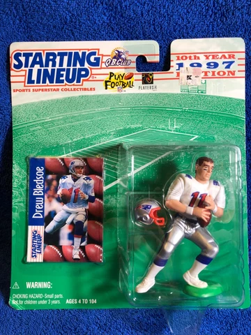 1997 Starting Lineup New England Patriots Drew Bledsoe Football Figurine Cover