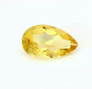 2.75  CARATS NATURAL HELIODER YELLOW BERYL 112X7MM  PEAR CUT LOOSE GEM - Picture 1 of 4
