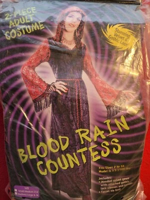 Disfraz de condesa de lluvia de sangre para mujer talla 8-14 Foto 1 de 4