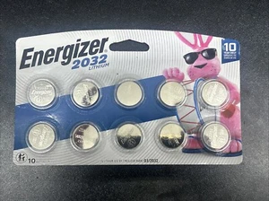 Energizer 2032 Batteries (10 Pack), 3V Lithium Coin Batteries - Picture 1 of 1