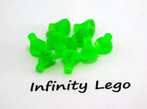 10 LEGO Trans-Bright Green Diamond Rock Jewel Crystal (28556 30153) - 10 Pieces - Bild 1 von 2
