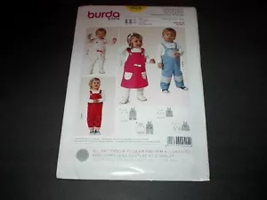 Burda Pattern 9424 Adorable Toddlers' Overalls and Dress Four Styles 6M ~3 Unc - Picture 1 of 2
