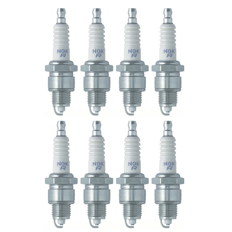 NGK Set of 8 Std Nickel Spark Plugs For Buick Skylark Special Oldsmobile F85 V8 - Image 1 of 1