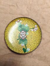 Antique chinese cloisonne small plate
