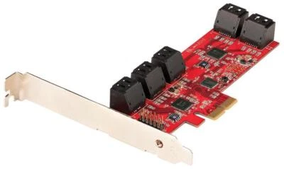 10 Port PCI-Ex 6Gbps SATA Expansion Card 10P6G-PCIE-SATA-CARD - Image 1 of 4