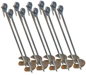 10er Set Bodenanker Erdanker 58 cm für Spielturm Erdnägel Befestigungsanker Zelt - Bild 1 von 2