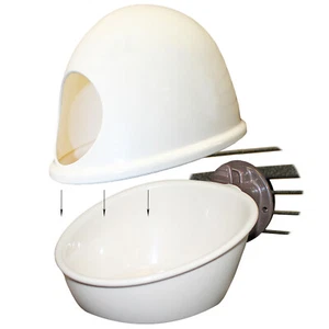 Press N' Slide Feed Station (with Dome) - No Mess Food Dish - Sugar Glider, Bird - Picture 1 of 13