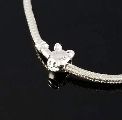 Nuevo Dije PANDORA 20 Aniversario Cerdo Plata Foto 1 de 4