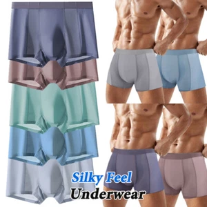 Multi-Pack Mens Boxer Briefs Underwear Seamless Cool Dry-fit Soft Thin Trunks US - Picture 1 of 20