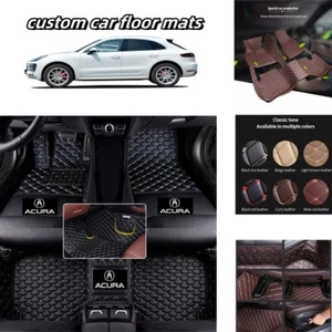 For Acura ILX MDX NSX RDX RL TLX Car Floor Mats Custom Waterproof Auto Carpets - Imagen 1 de 31