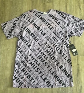 ENCRYPTED HUSTLE SIZE 4X ROUND NECK HANDCRAFTED BRAND NEW COTTON T-SHIRT $40 NWT - Picture 1 of 5
