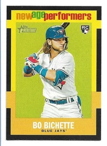 Bo Bichette 2020 Topps Heritage New Age Performers novato #NAP-15 - Blue Jays radiocontrol - Imagen 1 de 2