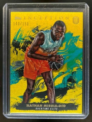 2021-22 Topps Inception OTE Nathan Missia-Dio RC Yellow Rookie #/150 - Image 1 of 2