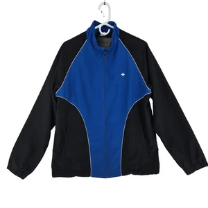 MFH Jacket Mens Large Black Blue Full Zip Windbreaker Wunsch Rudolph 2017 - Picture 1 of 10