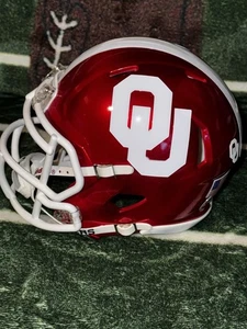 Oklahoma Sooners Custom MINI football Helmet Flash Red - Picture 1 of 4