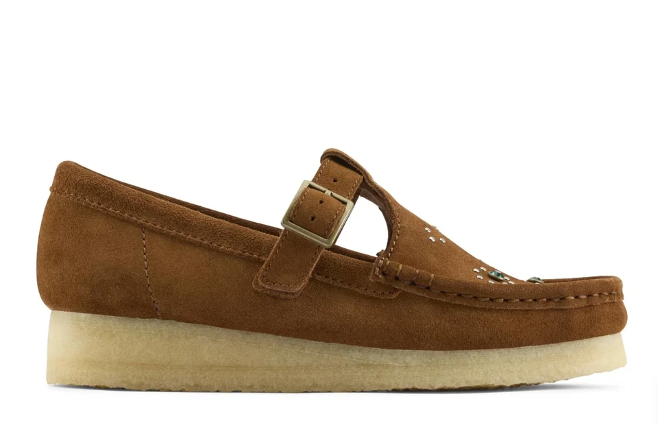 Clarks Originals Mujer Wallabee T Bar Marrón Gamuza 26183079 Foto 1 de 1