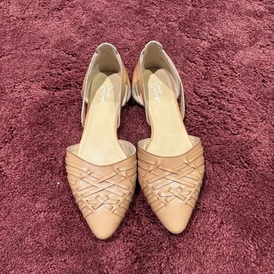 Zapatos planos Crown vintage para mujer talla 7 tostados Foto 1 de 4