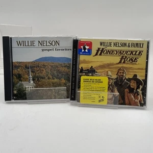 2FER Honeysuckle Rose & Gospel Favorites by Willie Nelson 2CD VG & VG - Foto 1 di 5