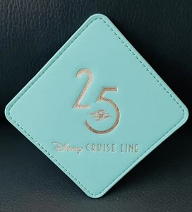 Brand New- Disney Cruise Line DCL 25th Anniversary Coaster Tiffany Color HTF - Picture 1 of 2