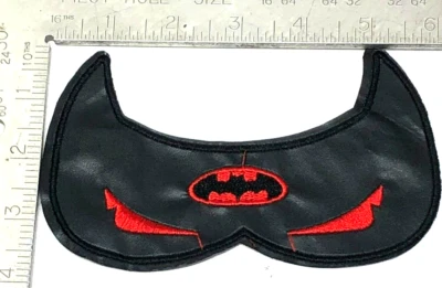 Patch Sew On for Clothing Backpacks Hats Jackets Batman Mask Symbol Alphabet A46 - Image 1 of 2