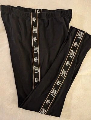 Leggings negros con logotipo lateral Juicy By Juicy Couture para niñas - grandes plus Foto 1 de 4