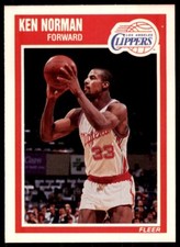 1989-90 Fleer. Ken Norman Basketball Cards #72