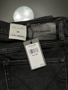 John Varvatos Collection Luxury Mens Jeans - Regular Fit - Black - $228 NWT - Picture 1 of 12