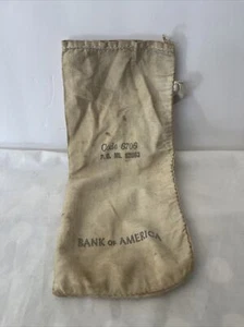 Vintage Bank of America Geld Pfandtasche Code Nr. 6706 PO NO 62663 - Bild 1 von 2