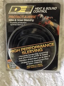 Design Engineer, Inc Protect-A-Wire Heat & Sound Control #906635 Black 13mm - Picture 1 of 3