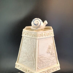 Gargoylery Studio Custom-Made Ceramic Snail Lamp Finial °°One Of A Kind°° - Picture 1 of 9