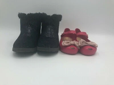 Juego de 2 pares de mini zapatos Melissa & Jack Cat para niñas pequeñas talla 9 Foto 1 de 4